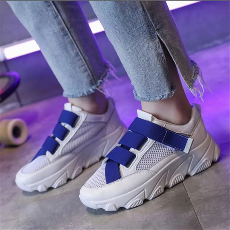 Женская обувь новинка 2019 женские кроссовки на толстой подошве Повседневная