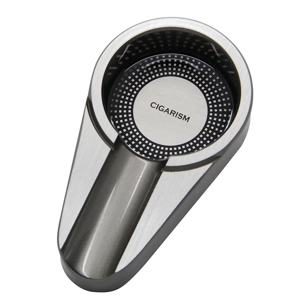CIGARISM черный серебряный малый размер титановый сплав сигарета Табак пепельница