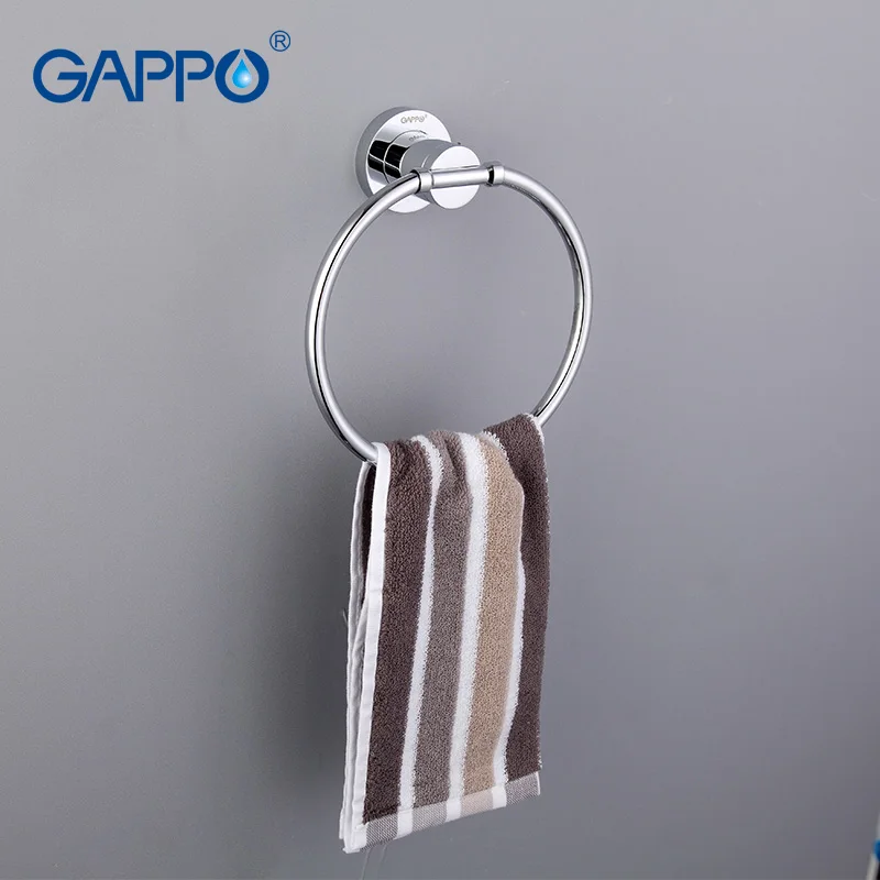 GAPPO латунное кольцо для полотенец круглой формы настенный держатель для полотенец аксессуары для ванной комнаты держатель для полотенец банное оборудование