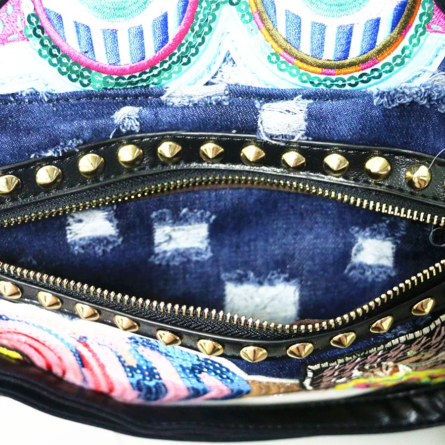 Сумка-тоут женская из денима сумочка-тоут на плечо мессенджер для покупок