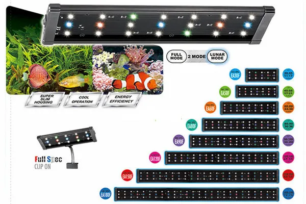 Полноспектральное светодиодное освещение для аквариума супер яркий RGB LED с