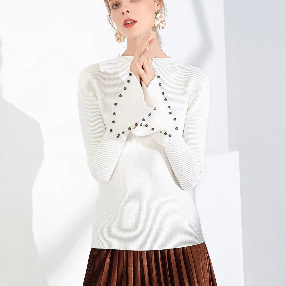 

2018 Autumn Winter Sweater Women Fashion O-Neck Long Sleeve Jumper Women Pullover Knitted Sweater Tops pull femme hiver