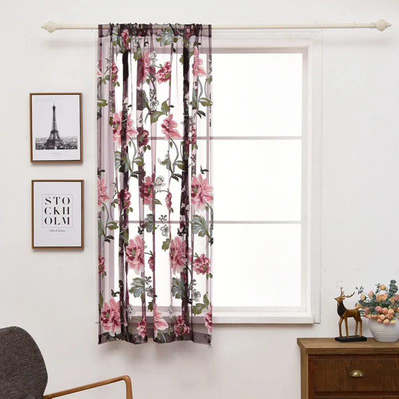 Verahome цветочные римские короткие оконные шторы для спальни гостиной кухни