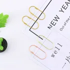 Заводские скрепки-пачки, 25 шт.15 шт., скрепки большого размера 50 х20 мм, в наличии 5 цветов, Большие широкие скрепки по акции H0180