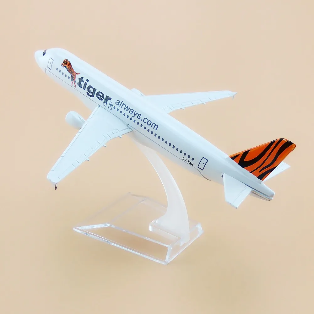 16 см Металл Air Singapore Tiger Airbus 320 A320 Airways модель самолета Модель w Стенд ремесло|craft