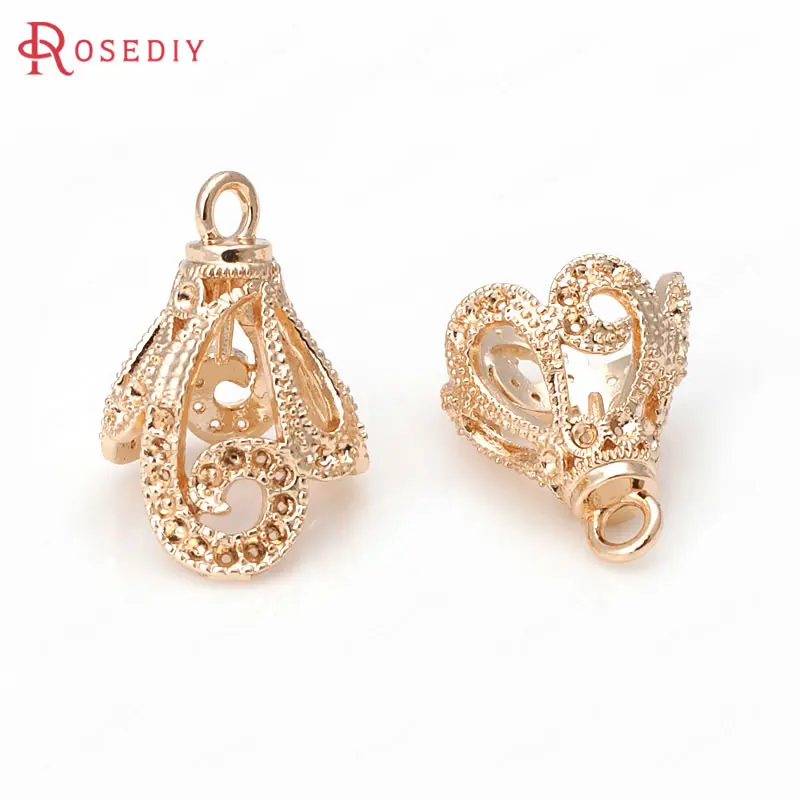 Латунные бусины с полубулавками 23x15 5 мм 24 к цвета шампанского|diy jewelry accessories|jewelry