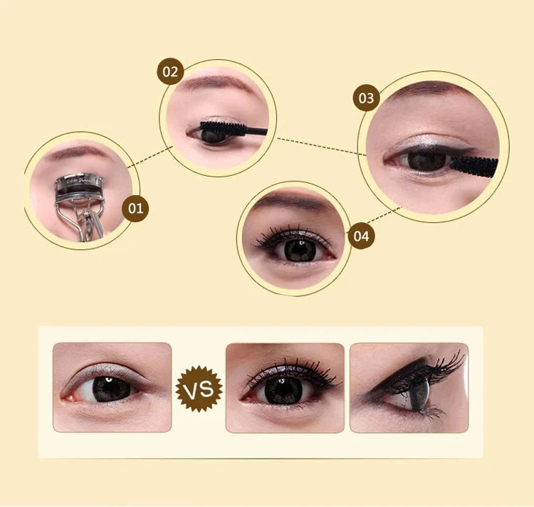 

2018 New Brand Eyelash Mascara Makeup Kit Long Lasting Natural Curling Thick Lengthening Waterproof 3D Mascara
