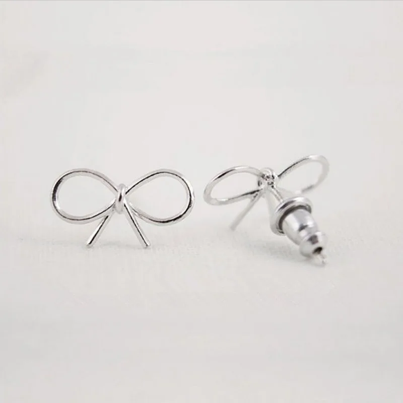 

Wholesale 10Pairs Cute Simple Bowknot Stud Errings Fashion Minimalist Earrings Women Kids Jewelry