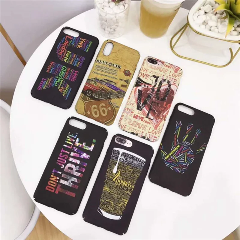 Светящийся жесткий чехол с водопастой для iphone XS Max XR 6 6S 7 8 Plus персональный матовый