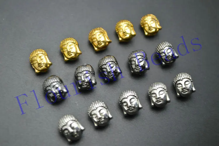2 шт./Лот двусторонняя металлическая деталь 8 х10 мм|metal spacer|buddha headloose beads |