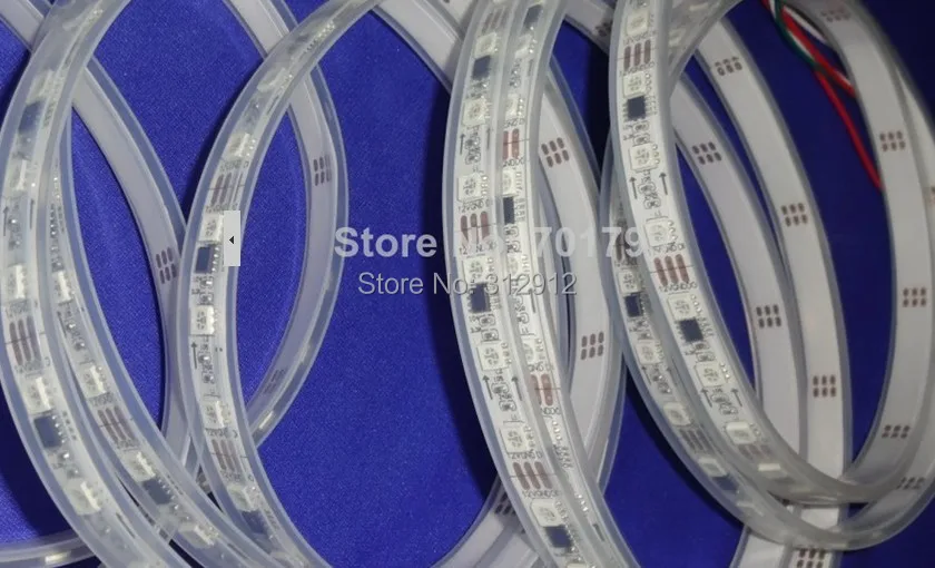 5 м DC12V 60 светодиодов/м 20 шт. ws2811 ic/meter (20 пикселей) светодиодная цифровая полоса IP68