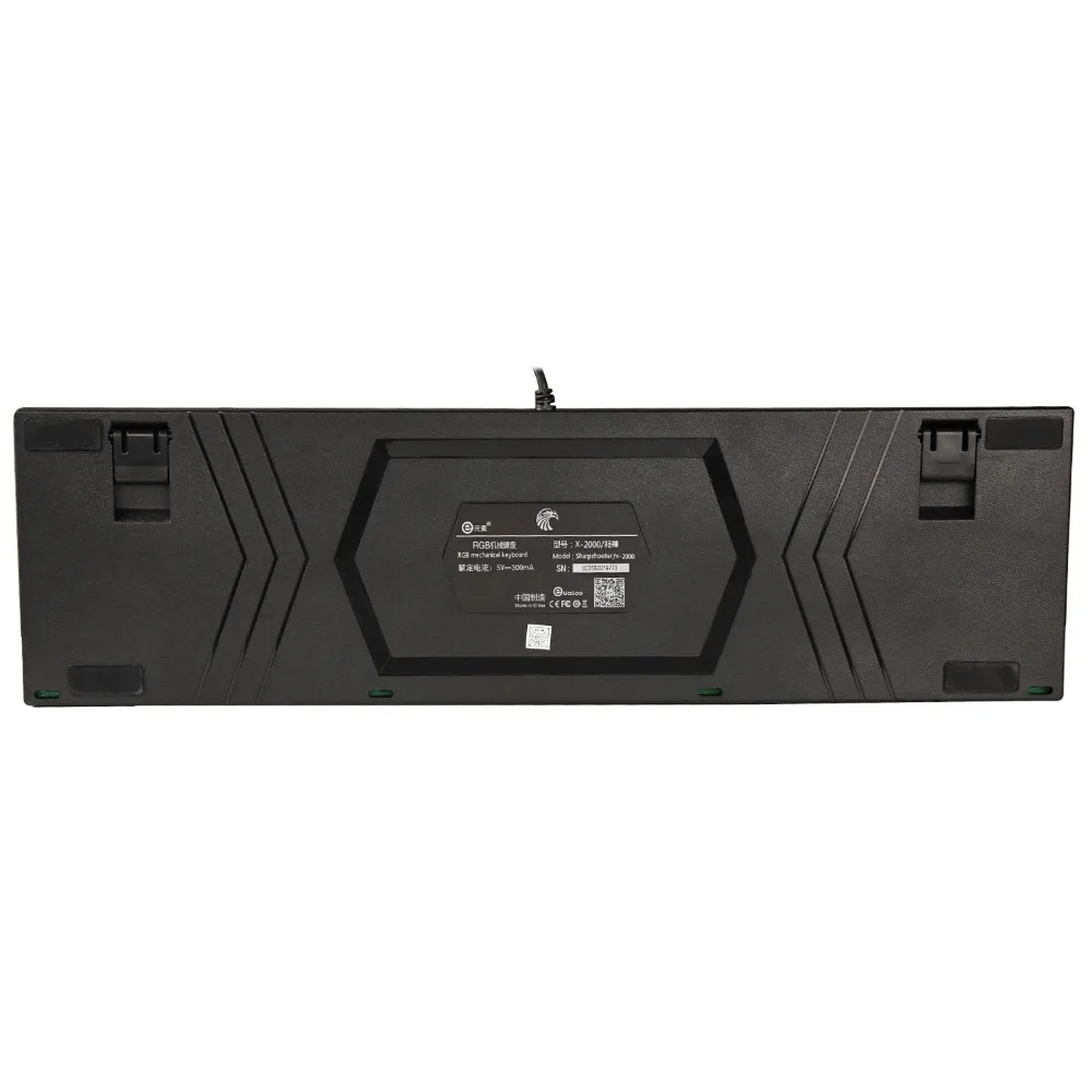 Белый механическая клавиатура RGB светодио дный подсветкой anti ореолы N Key Rollover