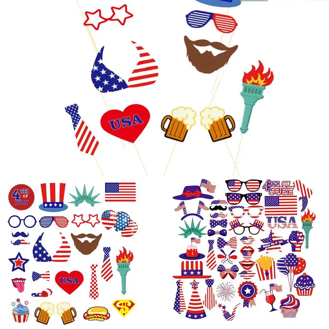 1 комплект День Независимости фото реквизит праздничные вечерние Многоцветные