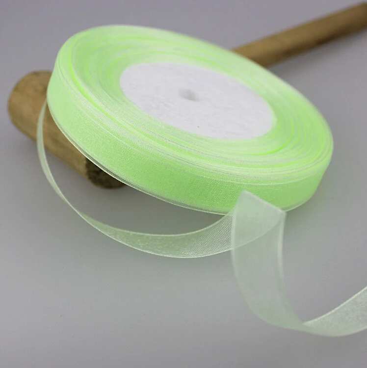 Бесплатная доставка (500 ярдов) 1/2 &quot12 мм органза ленты для свадьбы вечеринки