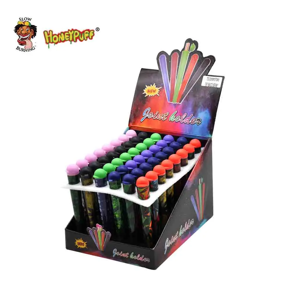 

HONEYPUFF 12pcs/lot Doob Tubes Storage Smoking Paper Cones Holder 120MM Stash Jar Joint Holder Airtight Waterproof Pill Box