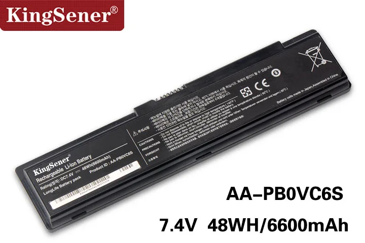 AA-PB0VC6S KingSener AA-PB0VC6S ноутбук Батарея для SAMSUNG N308 N310 N311 N315 NC310 X118 X120 X170 X171 AA-PB0VC6B AA-PB0VC6V 7,4 V 6600 мА-ч - Цвет: AA-PB0VC6S