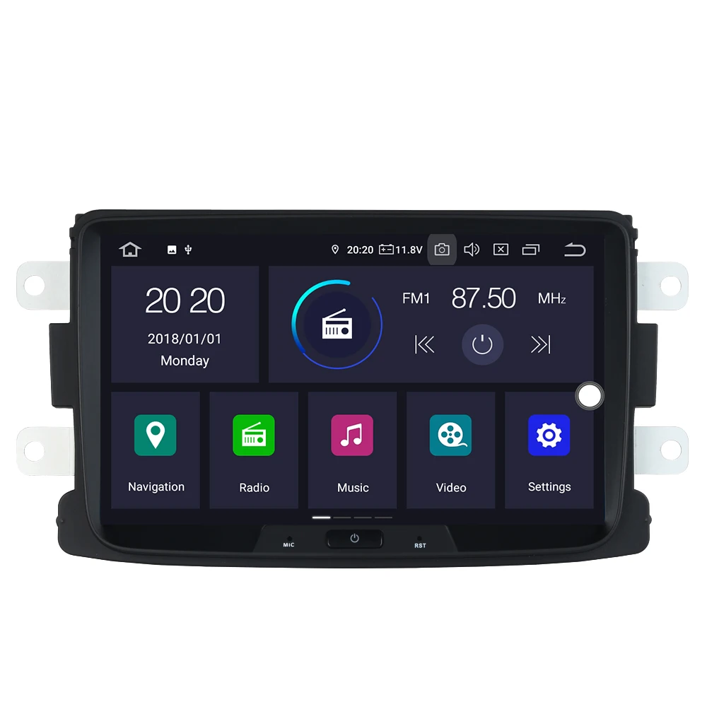 KOOCAVS 8 дюймов IPS Android 9 0 автомобильный GPS радиоплеер для Renault Duster Dacia Sandero Captur Lada Xray 2