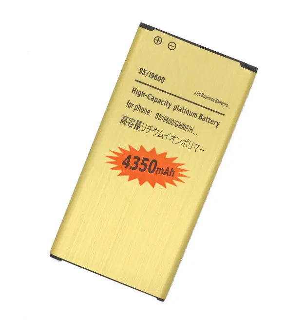 4350 мА/ч EB BG900BBE BG900BBC золото запасная батарея для Samsung Galaxy S5 SV I9600 SM G900A G900P G900R4 G900T