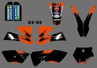 h2cnc 0261 team graphics backgrounds decals stickers kits fit for ktm sx 85 2003 2004 2005