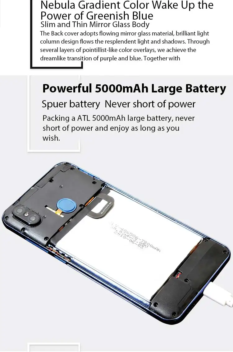 MEIIGOO S9 6,1" FHD полноэкранный мобильный телефон с функцией распознавания лица 5000 мАч 4 Гб ОЗУ 32 Гб ПЗУ Android 8,1 восьмиядерный смартфон MTK6750T 4G LTE
