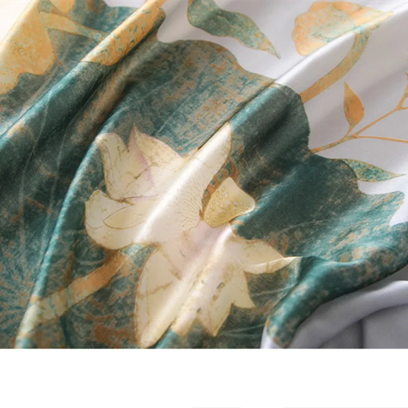 desigual women bandana scarf luxury brand Summer Fashion Scarf burst flowers travel sunscreen Print Silk Scarves and shawls |