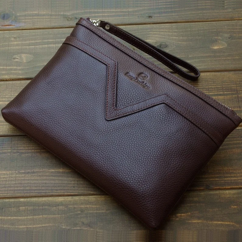 Высококачественная 32*21 см сумка из натуральной кожи для документов мужчин папка