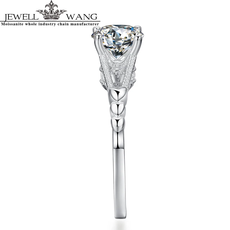 Женское Обручальное кольцо с муассанитом 1.0ct 18 к|ring for|rings for womenrings women 18k |