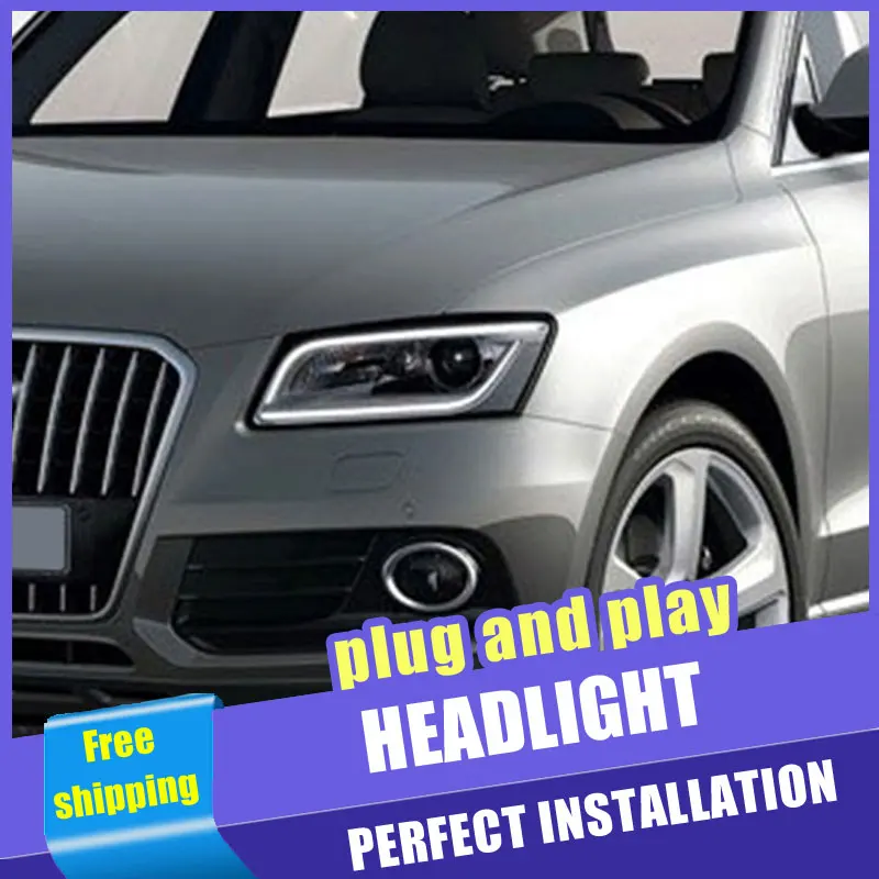 2 шт. светодиодный Автомобильные светодиодные фары для Audi Q5 2009 2016 ные DRL