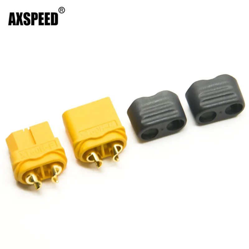 AXSPEED 10 пар XT60 штекеры и гнезда патрона разъемы с оболочкой для радиоуправляемой