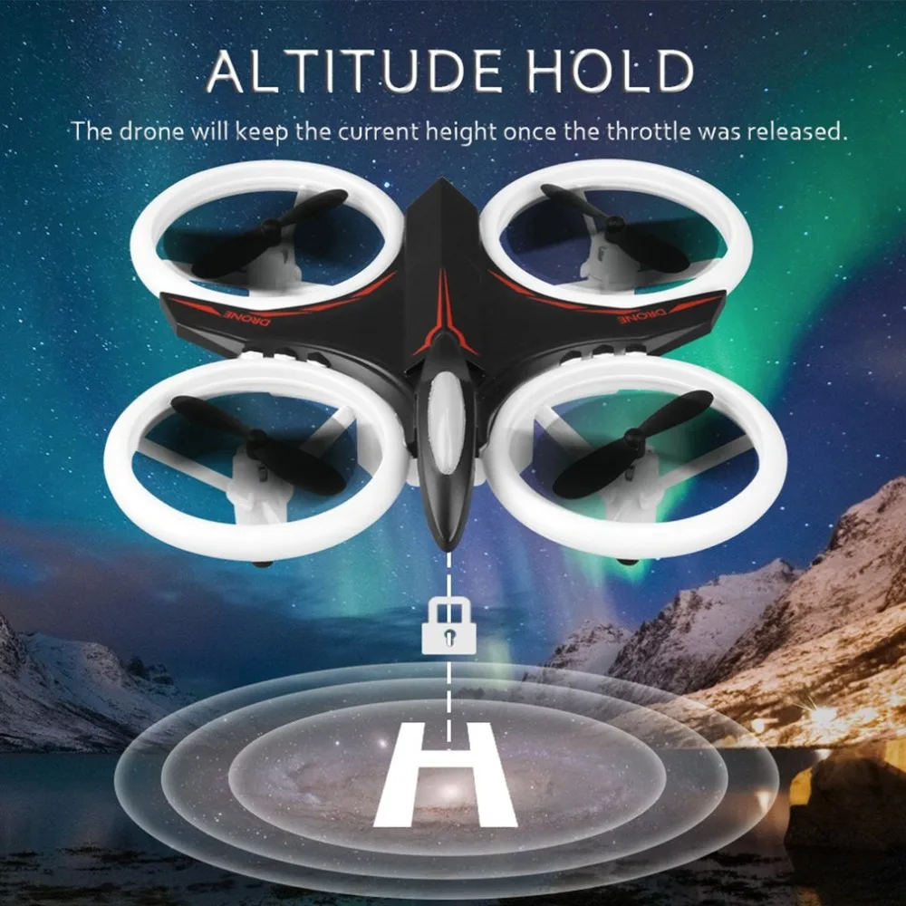 D6 мини неоновая Drone RC Квадрокоптер беспилотный летательный аппарат с удержания