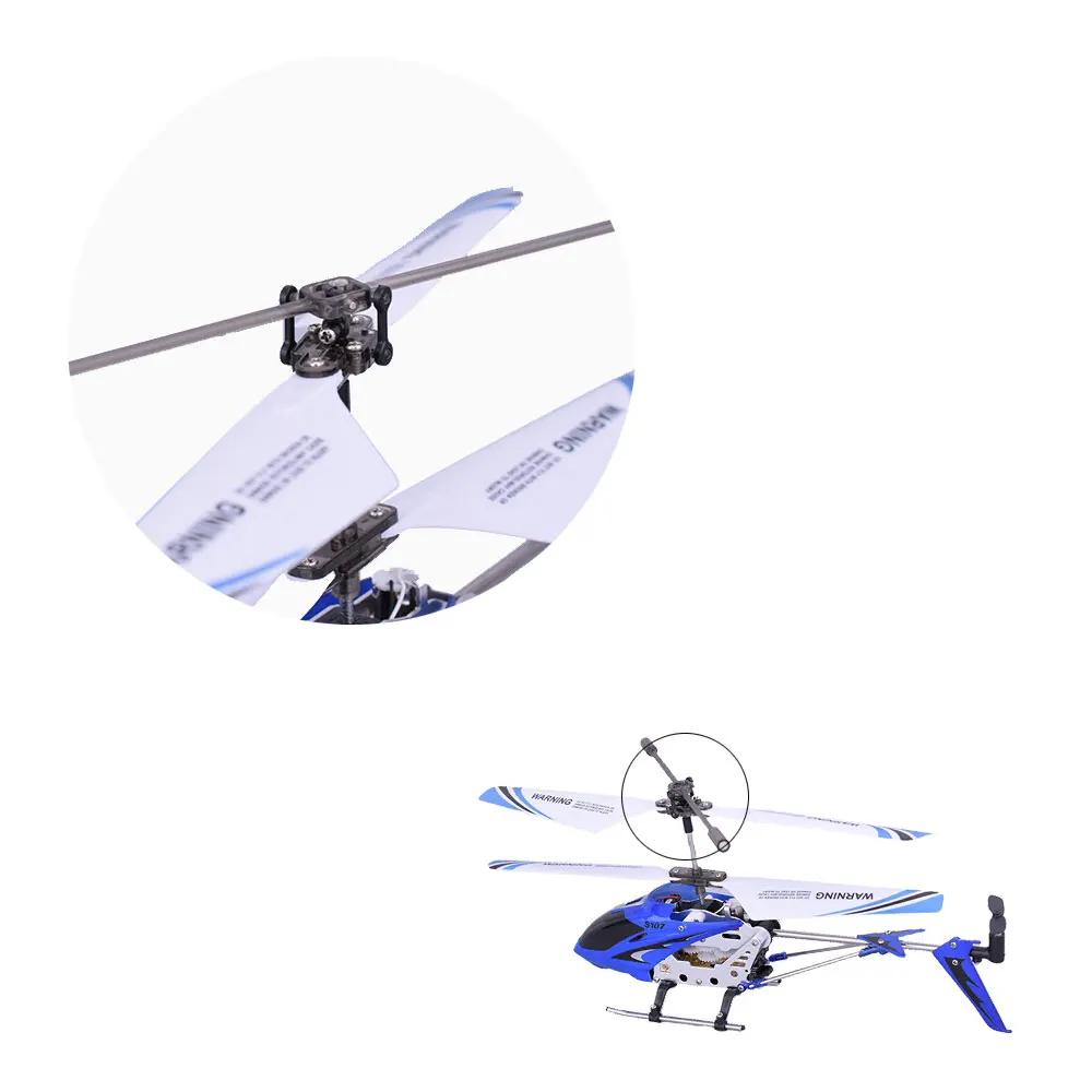 Syma S107G 3CH вертолет сплав Fuselage usb зарядка Дрон RC вертолеты с гироскопом светодиодный фонарь синий RTF