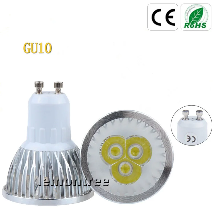 

Super Bright GU10 9W Bulb Led Spotlight AC110V 220V 9W LED lamp light GU10 led Spotlight 20pcs/lot Free shipping