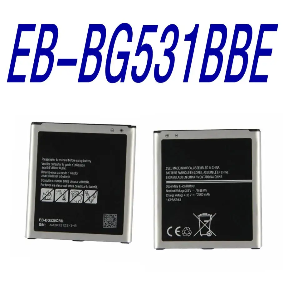 Замена Батарея EB-BG530BBC/BG531BBE для samsung Galaxy Grand Prime J3 2016 J320F SM-J320FN G5308W G530 G530H G531 J5 2015 |