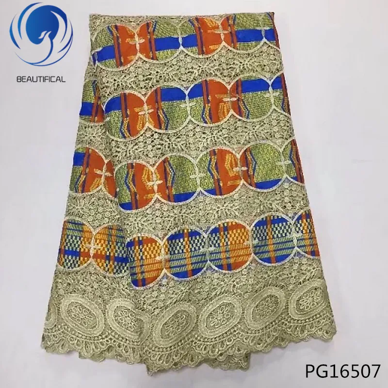 

BEAUTIFICAL african guipure lace african lace fabric nigerian guipure cord lace fabrics 2018 high quality 5yards/piece PG165
