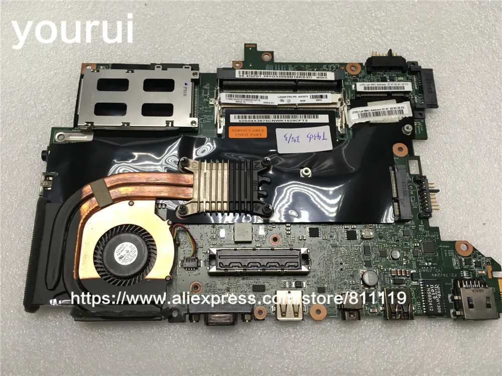 Материнская плата yourui FRU 04X3675 для ноутбука lenovo thinkpad T430S i5 3210M DDR3|fru| |
