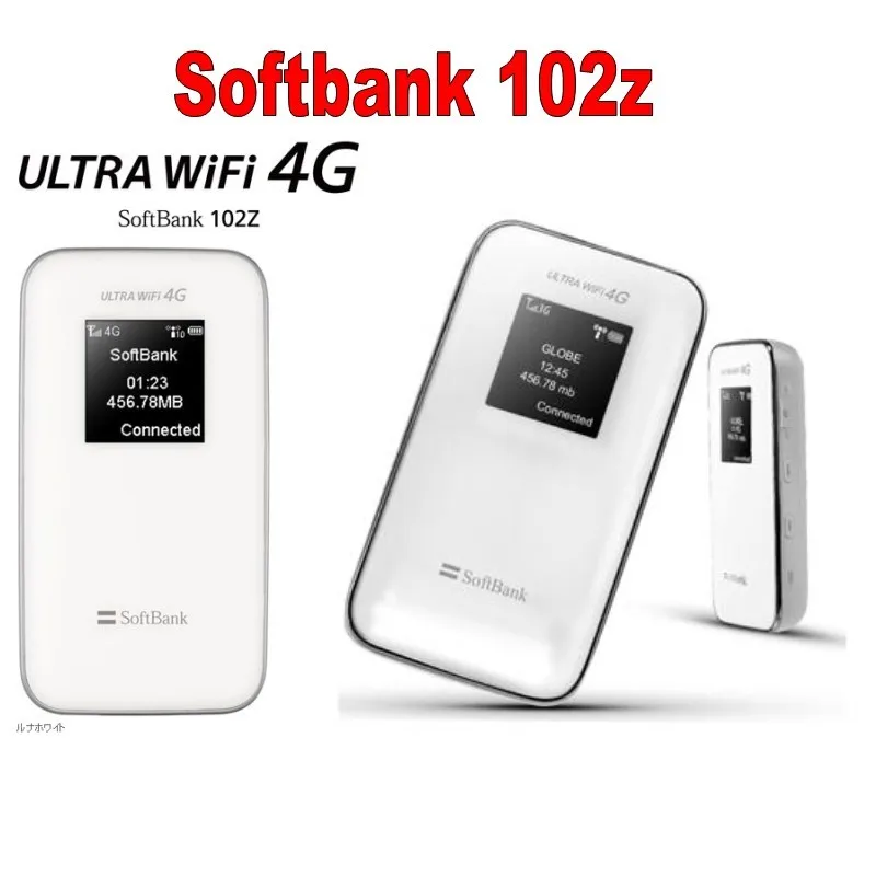 Разблокированный ZTE WiFi 4G маршрутизатор софтбанк 102z LTE мобильный точка доступа 3G
