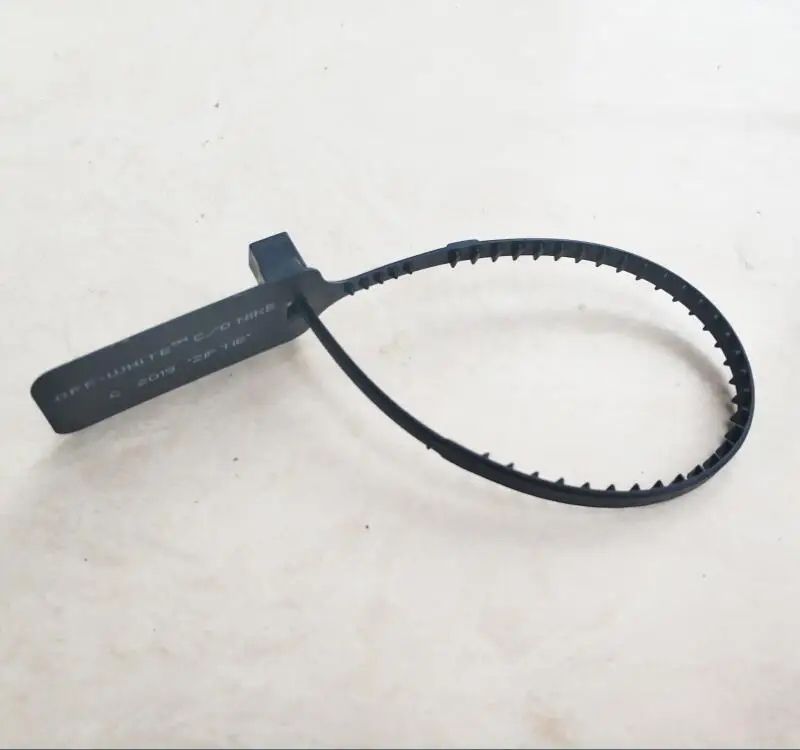 Non-Eraseable Print "Zip Tie" By Kanye West Disposable Off White Zip Tie Shoes Max Black OW Plastic Ties Seals decoration