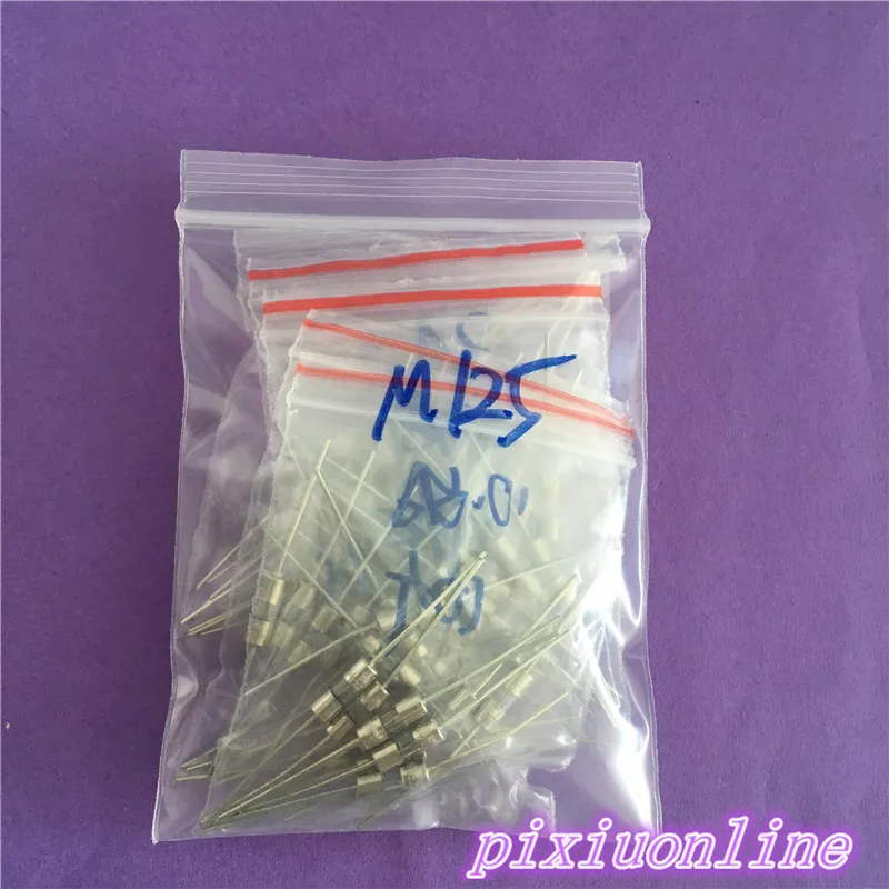 

50pcs M125Y 3*10mm 5 Values FUSE Assorted Kit M125 With Pin Electronic Components 0.1A 1A 2A 3A 5A High Quality On Sale