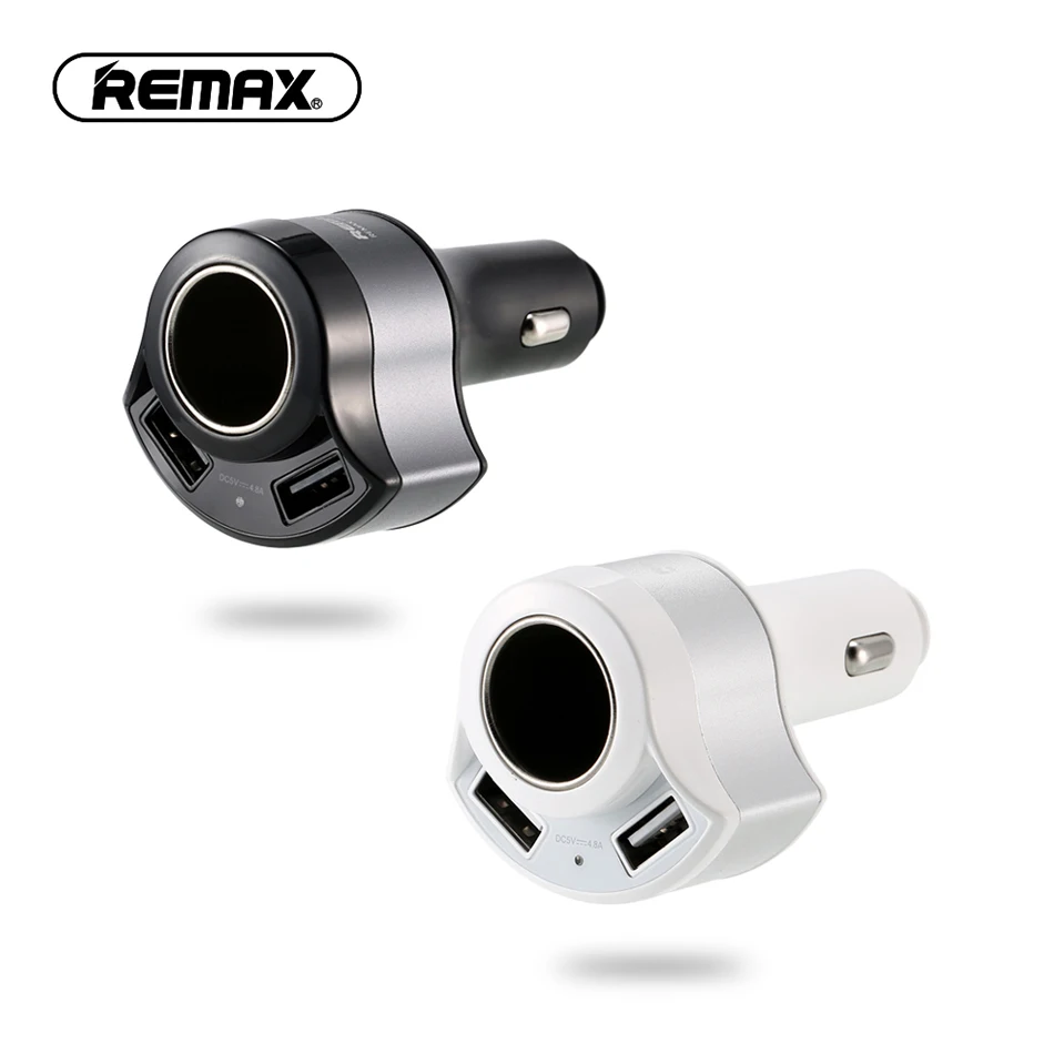 REMAX автомобильное зарядное устройство с двумя портами USB и гнездо для