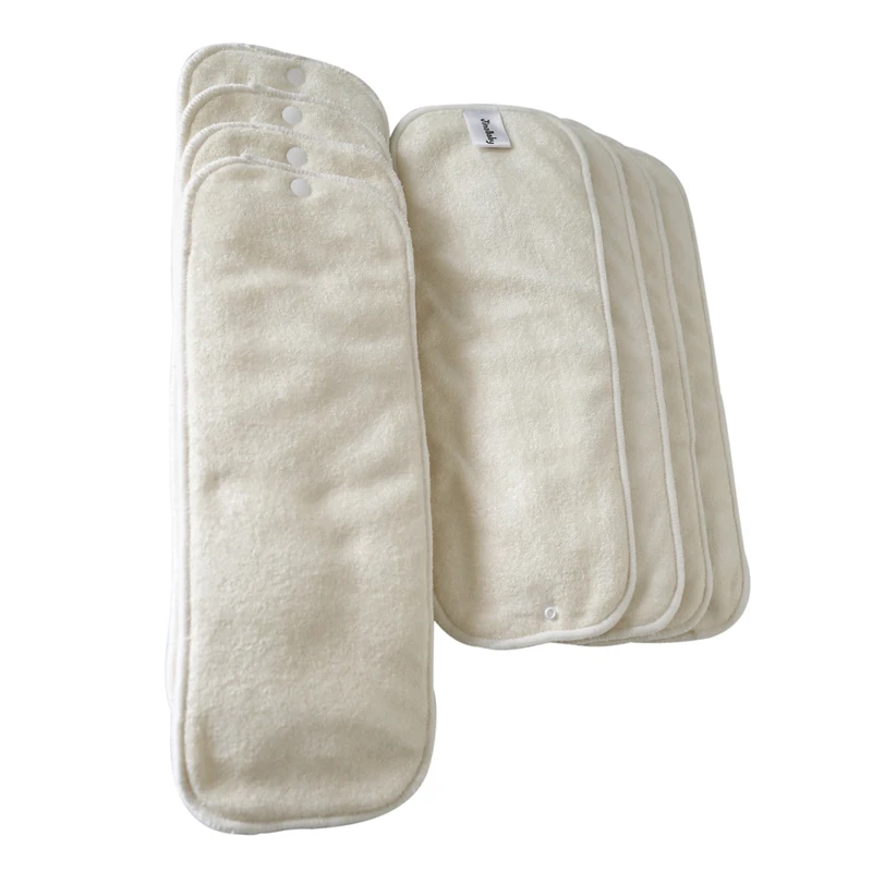 JinoBaby Натуральный Бамбуковый Couche Lavable многоразовые подгузники супер впитывающие