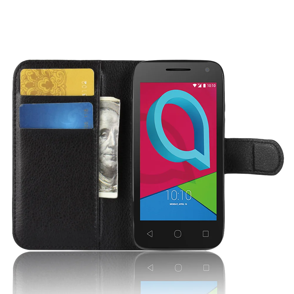 Роскошный кожаный флип чехол baisxst для Alcatel U3 3G книжка с подставкой телефона