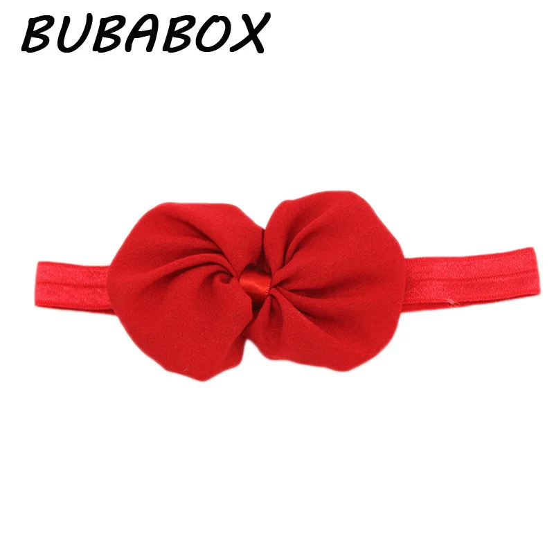 Однотонные шифоновые резинки для волос с бантом бабочкой 14 цветов s scrunchy