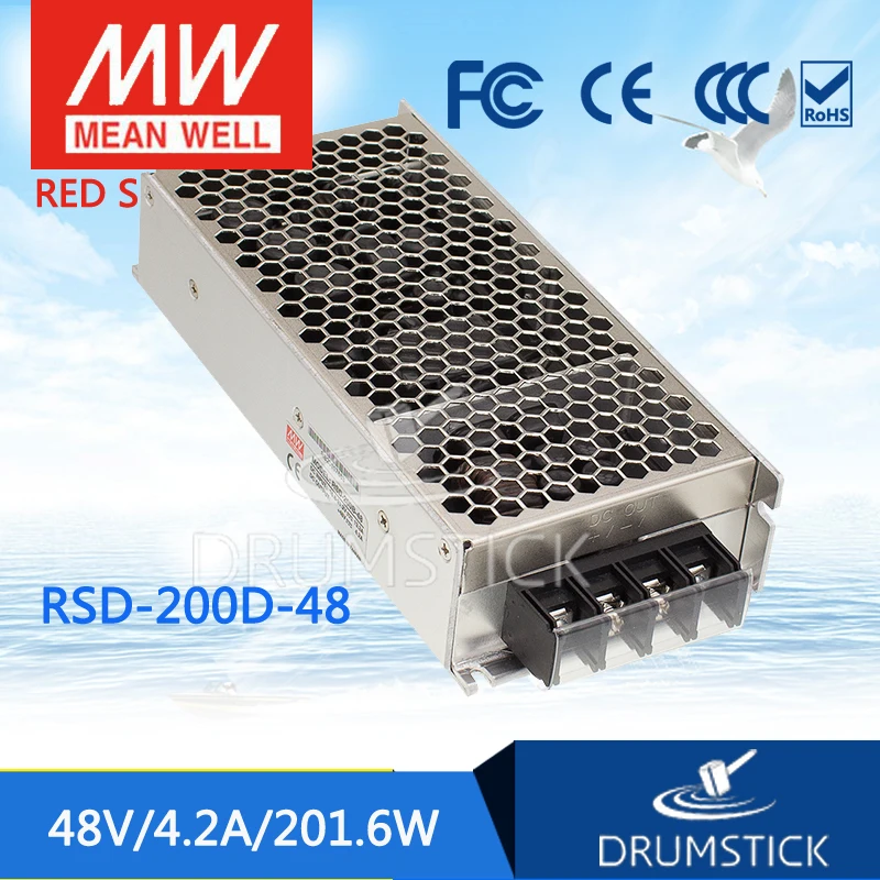 Meanwell RSD 200D 48 В 4.2A meanwell 200 4 Вт Железнодорожный один выход Converter конвертер|48v converter|dc-dc