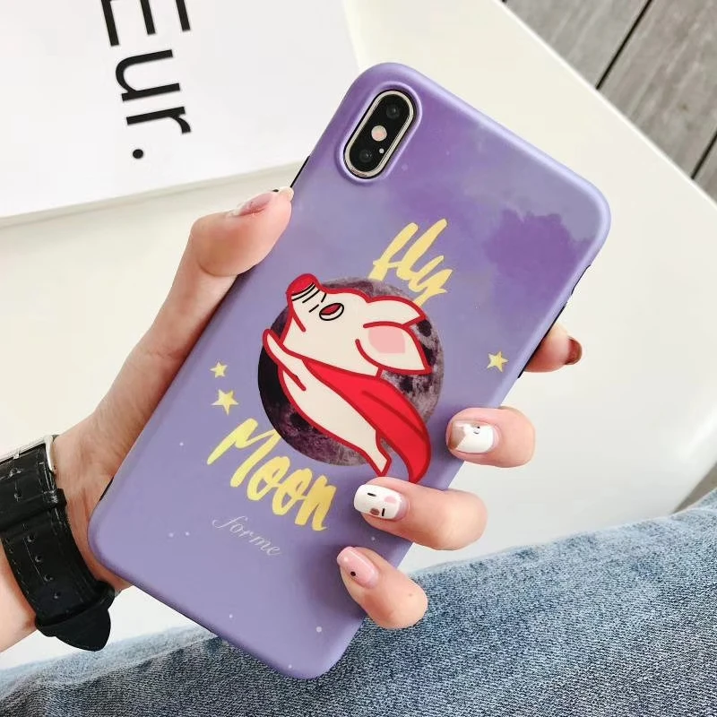 Милый чехол для Apple iphone 6 6s 7 8 Plus X XR XS Max задняя крышка 6plus 7plus 8plus XSMax мягкие чехлы из