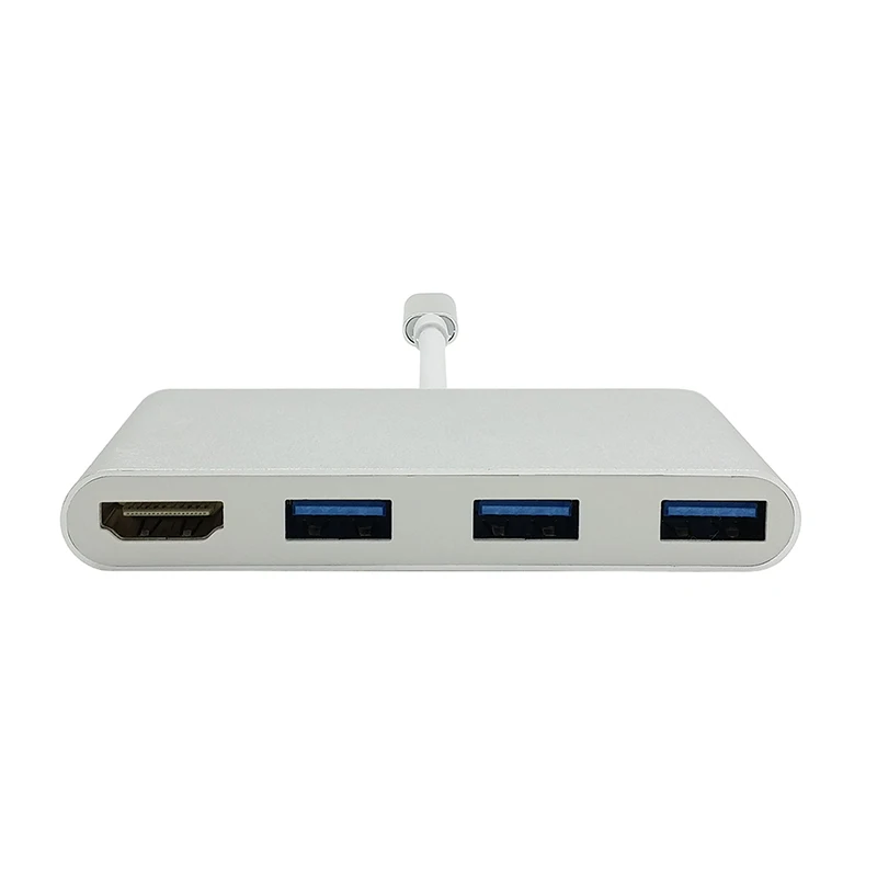 USB C Тип на HDMI USB3.0 Hub адаптер кабель с разъемами типа и конвертер 1080 P Высокое