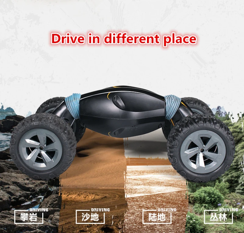39 см Большой размер 2,4 г 4CH 4WD 1:10 12 км/ч дистанционное управление RC твист автомобиль 75 градусов наклон привод двусторонний привод один ключ трюк подарки