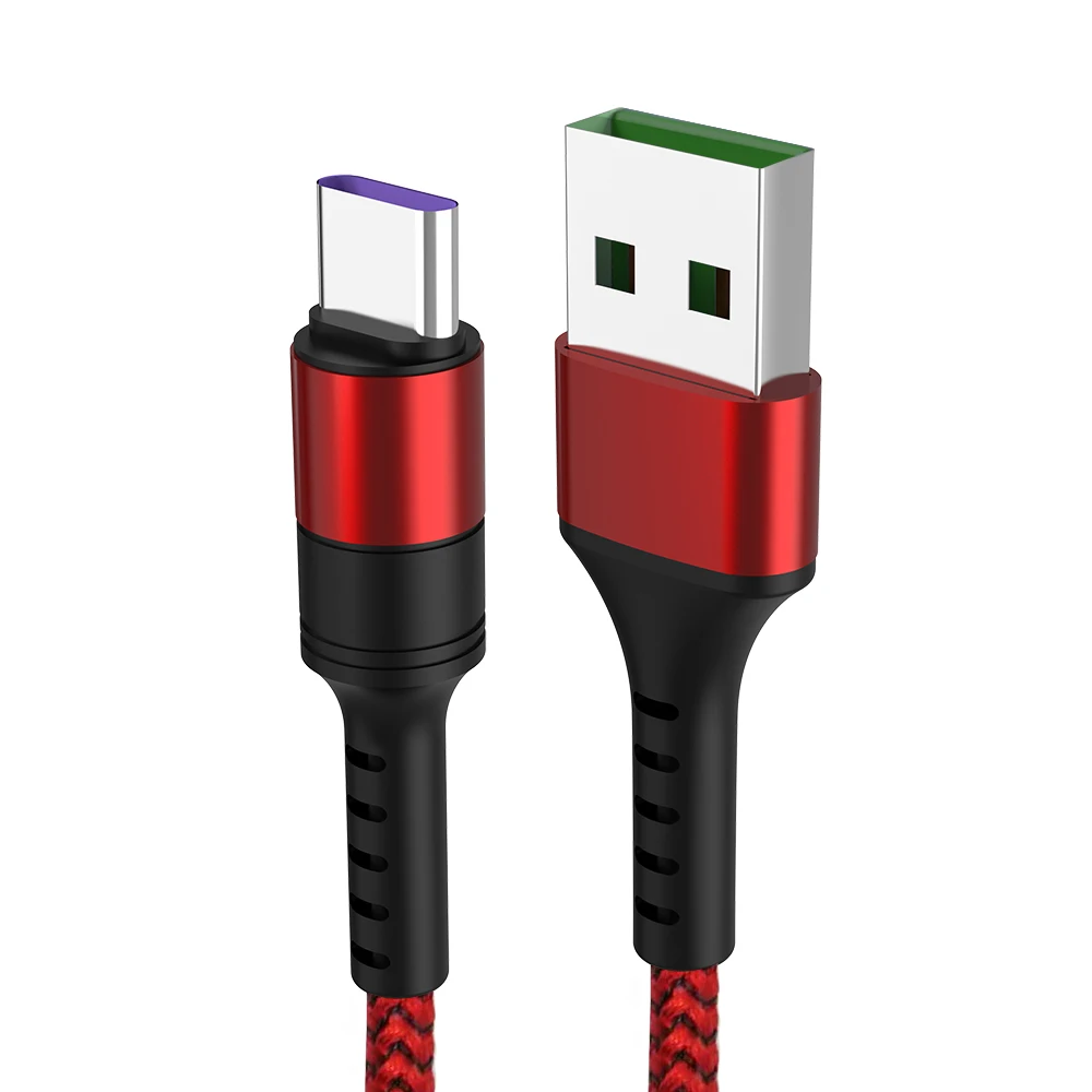 Red Usb Тип C быстрой зарядки кабель зарядки для Oneplus One Plus, 7, 6, 6 комплектов/партия, 5 T 5 3T зарядка VOOC Тип-C Телефон Зарядное устройство провода Кабо - Цвет: Red