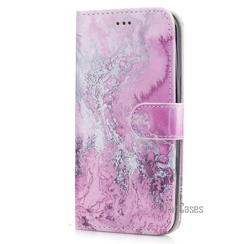 Capinhas Para Etui для samsung Galaxy A5 A510F A510M чехол Кожаный чехол-кошелек чехол с мраморным цветком бабочкой - Цвет: 3