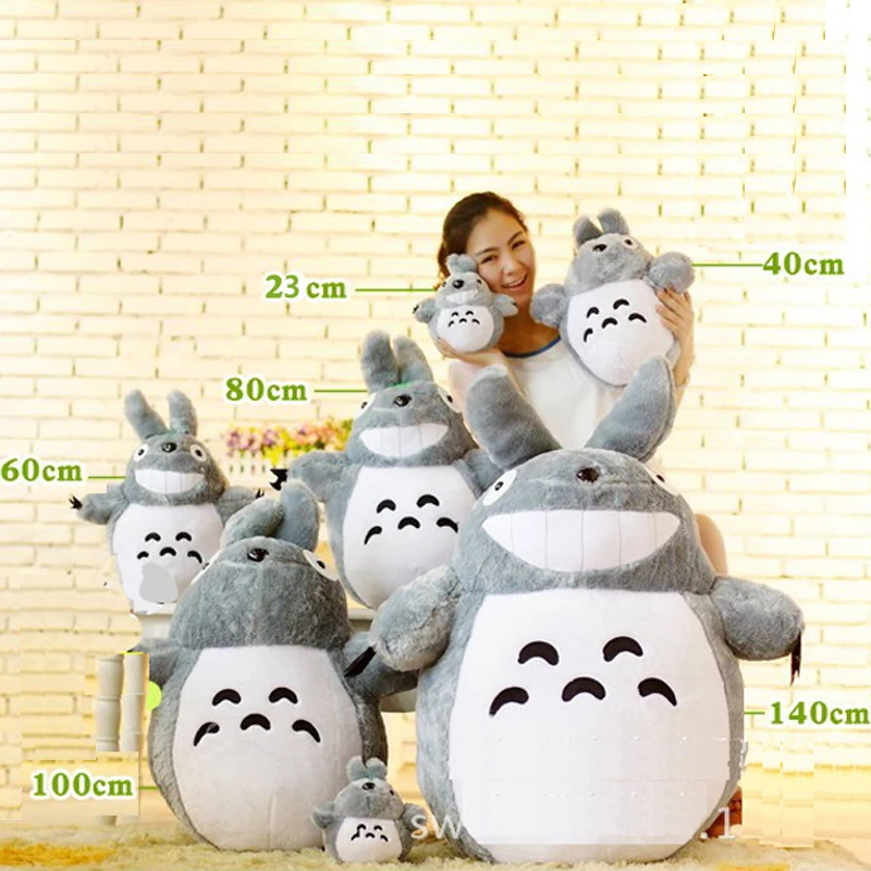 23 см Мой сосед Тоторо плюшевые игрушки Kawaii Juguete BrinquedosTotoro Bonecos японское аниме Серый