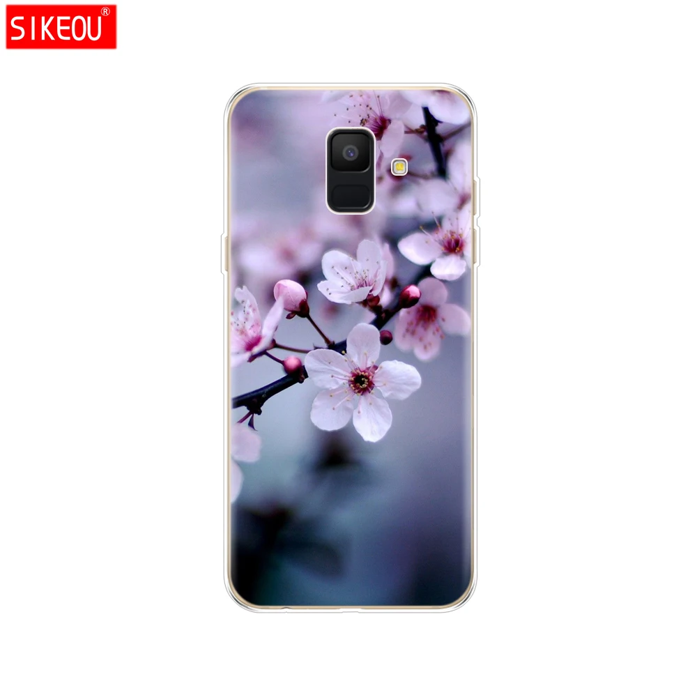 12092 Силиконовый чехол для samsung Galaxy A6 чехол Dual SIM SM A600 A600F для samsung A6 plus A605 A605F чехол защитный чехол - Цвет: 12092